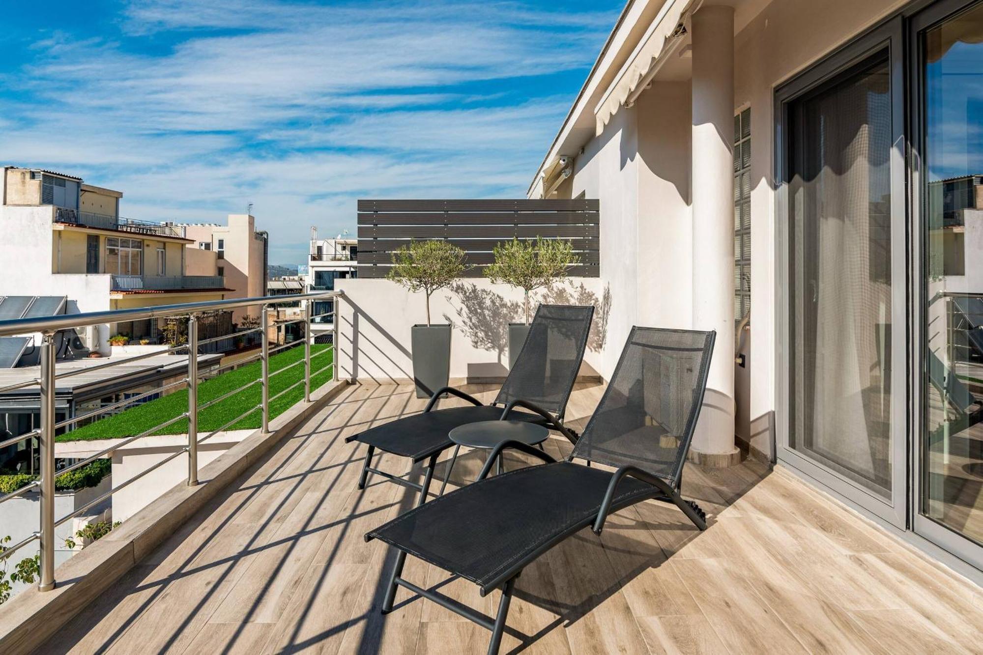 Appartamento Dreamy Athens Penthouse With Acropolis View Esterno foto